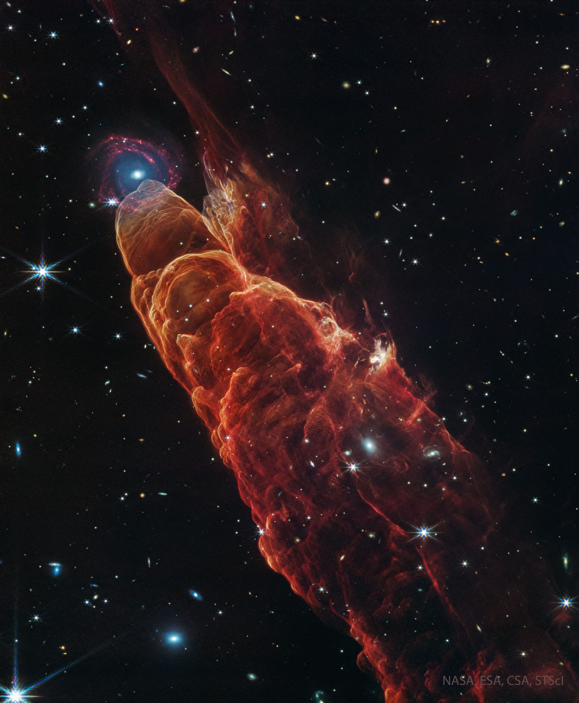 HH 49: Interstellar Jet from Webb