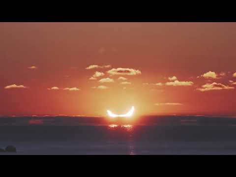 A Double Sunrise from a Partial Eclipse