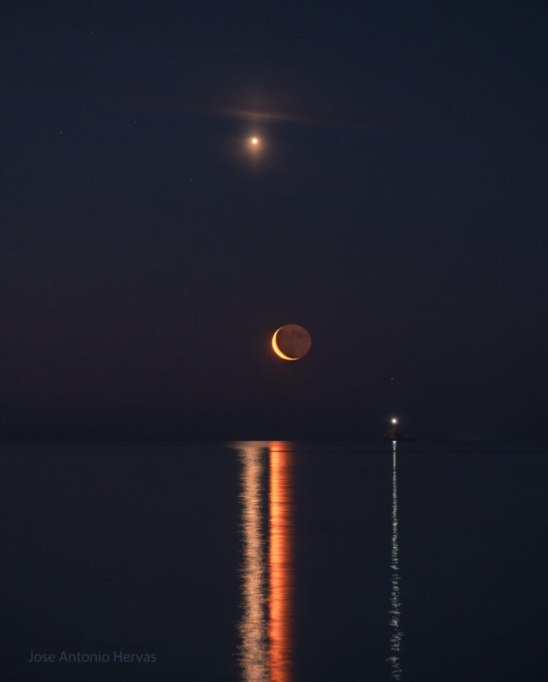 Planet Lines Across Water