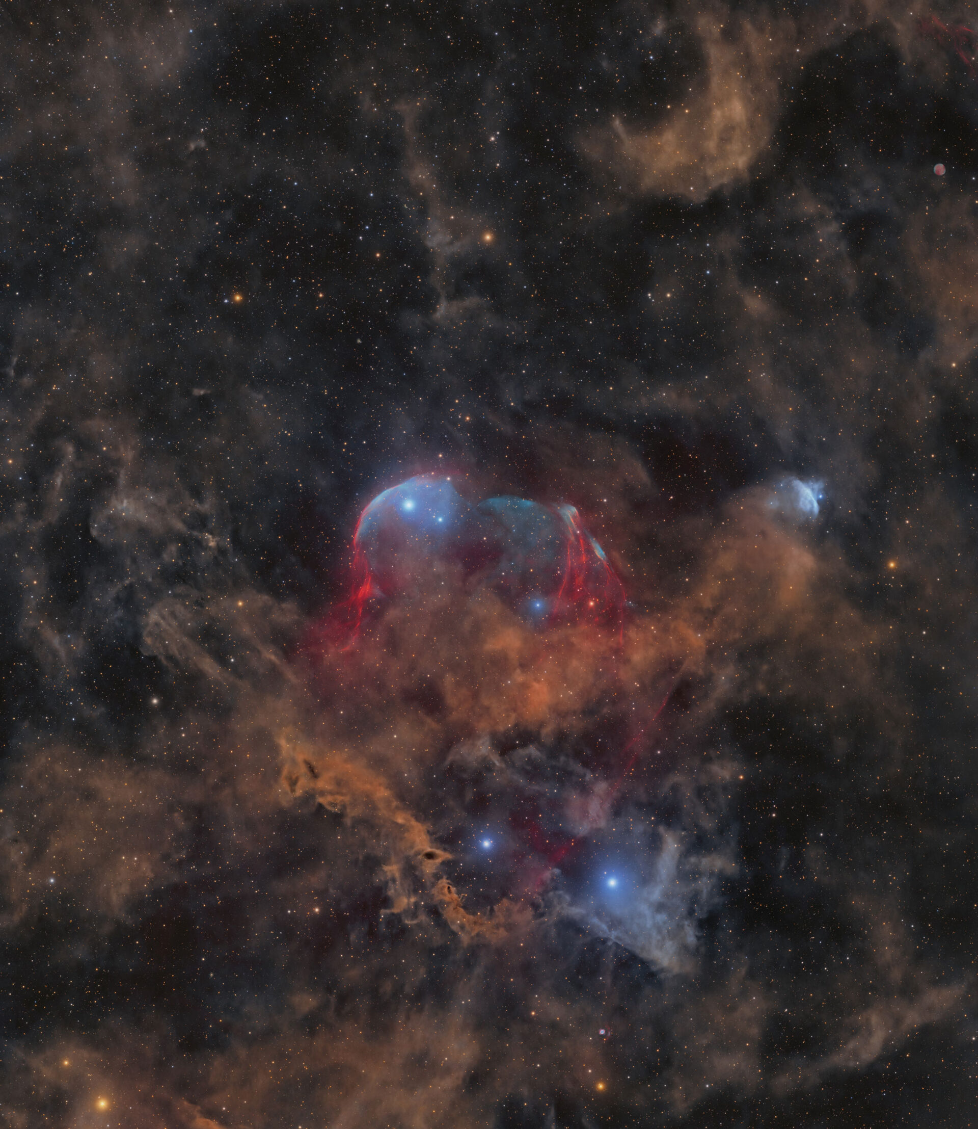 Between Scylla and Charybdis: A Double Cosmic Discovery
