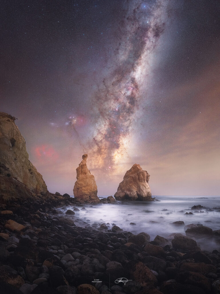 Milky Way Through Otago Spires