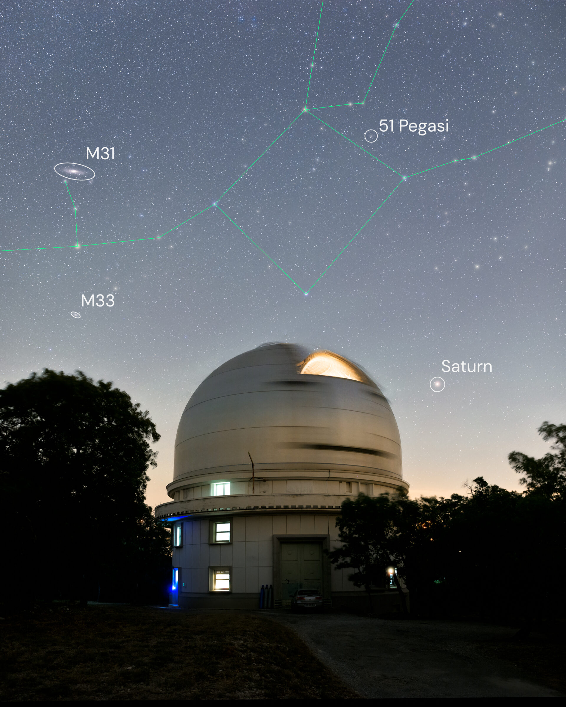 50 Light-years to 51 Pegasi