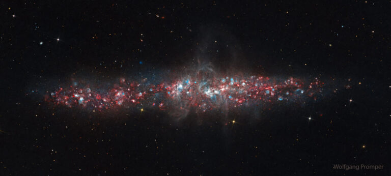 NGC 55: A Galaxy of Nebulas