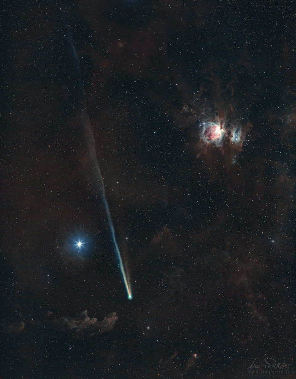 Comet R3 PanSTARRS and Orion