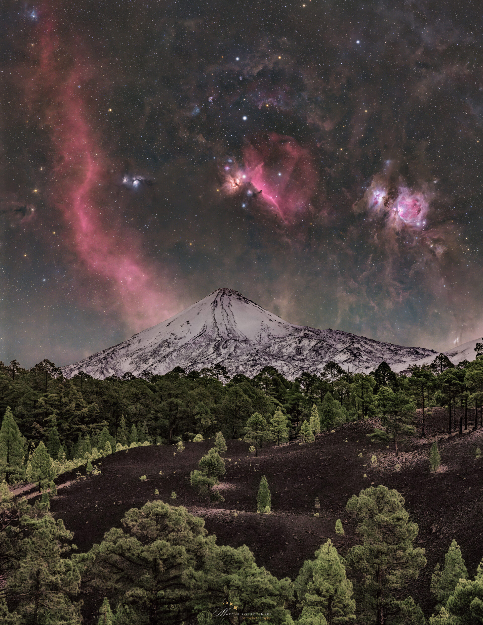 Orion over Mount Teide