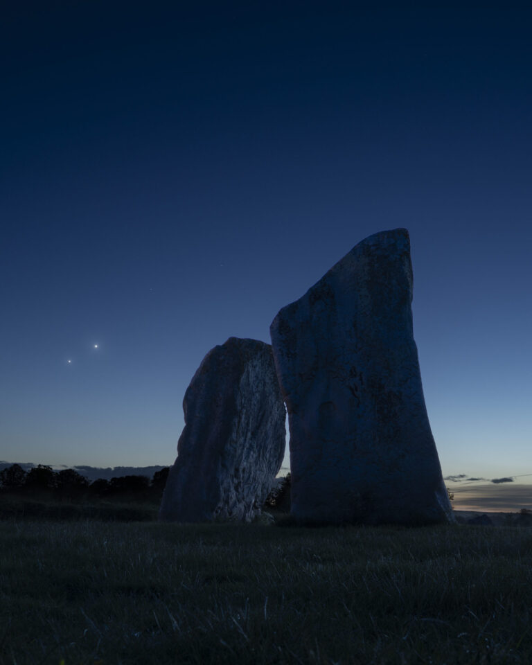 Venus and Jupiter: Conjunction from Avebury