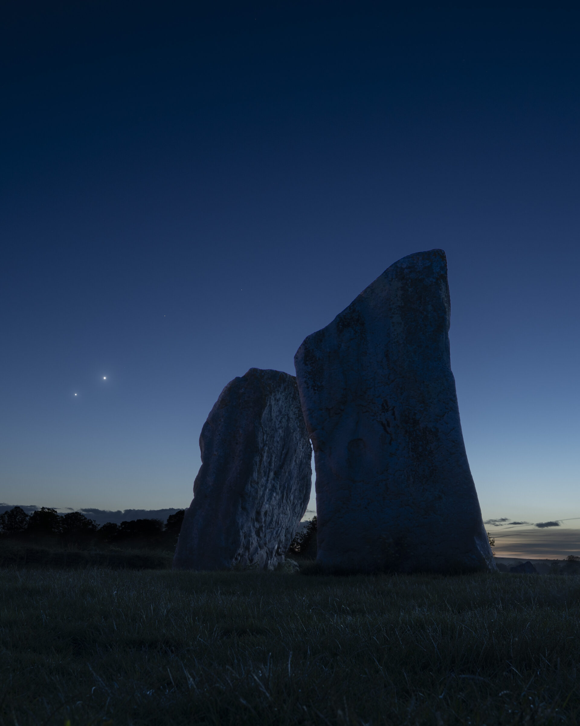 Venus and Jupiter: Conjunction from Avebury