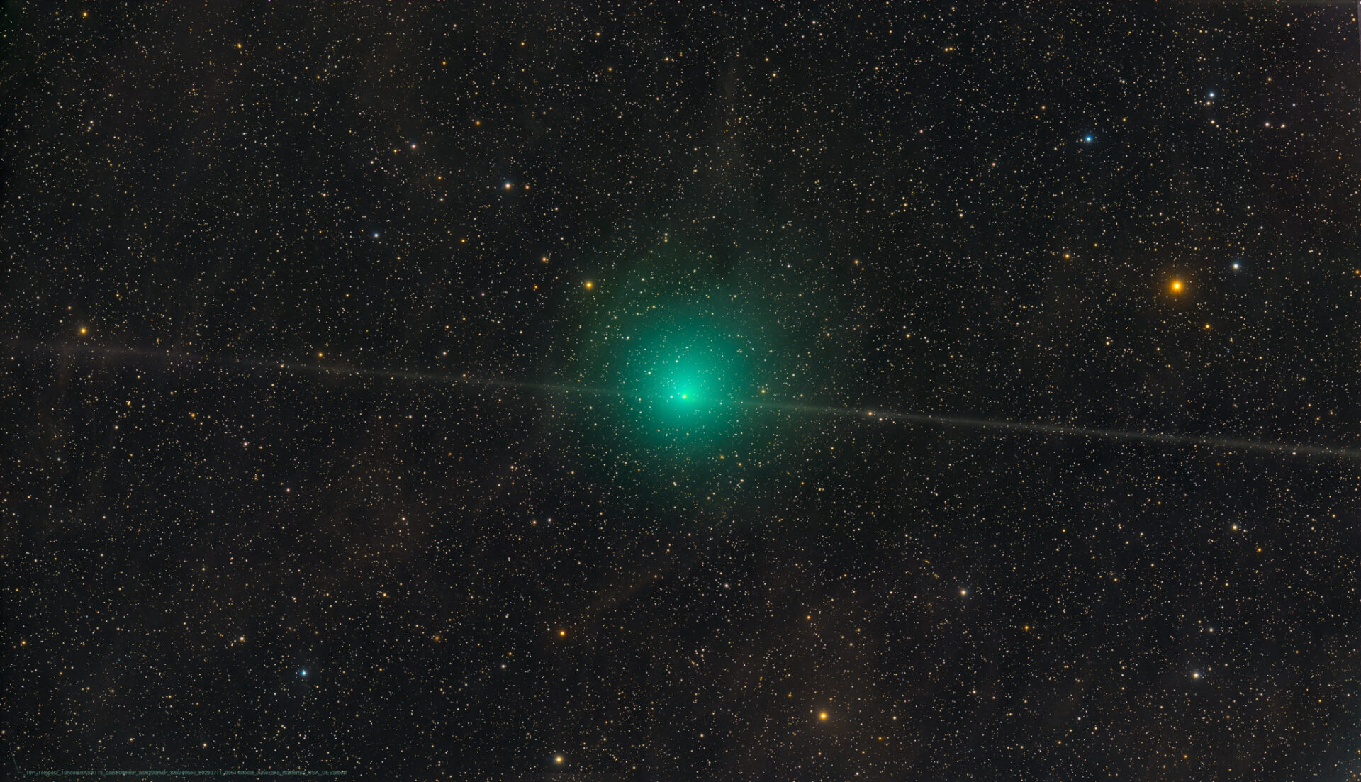 The Dust Trail of Comet Tempel 2
