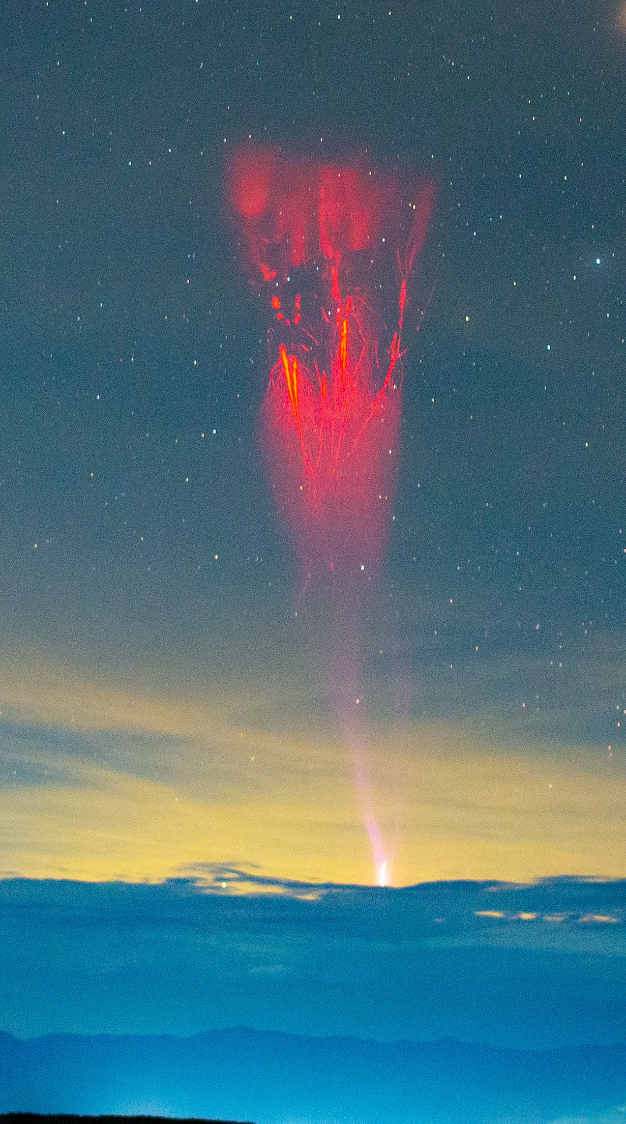 Gigantic Jet Over the Tatacoa Desert